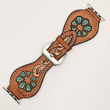 American Darling ADWAR139-45 Beautifully Hand Tooled Genuine American Leather I watch Strap Men and Women Unisex