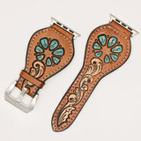 American Darling ADWAR139-45 Beautifully Hand Tooled Genuine American Leather I watch Strap Men and Women Unisex