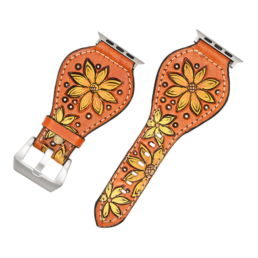 American Darling ADWAR147-45 Beautifully Hand Tooled Genuine Leather I by Hilason – Cowboy and equestrian accessories
