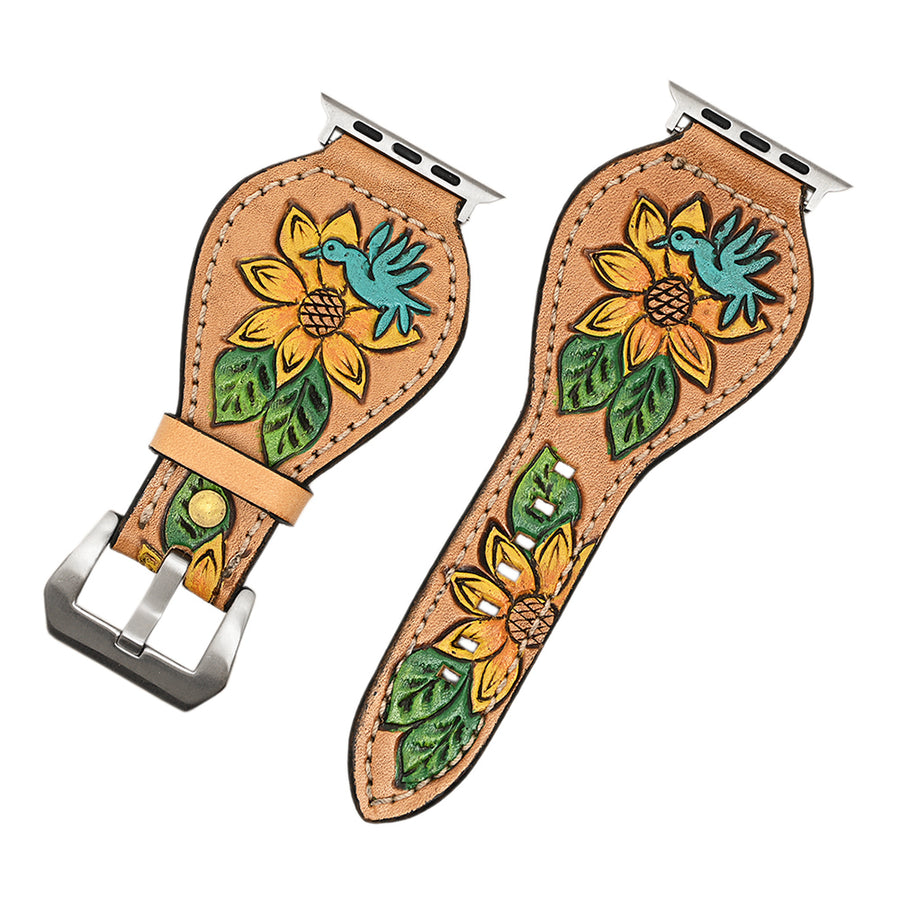 American Darling ADWAR148-41 Beautifully Hand Tooled Genuine Leather I by Hilason – Cowboy and equestrian accessories
