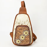 American Darling Sling Hand Tooled Hair-On Genuine Leather Western Women Bag |Sling | for