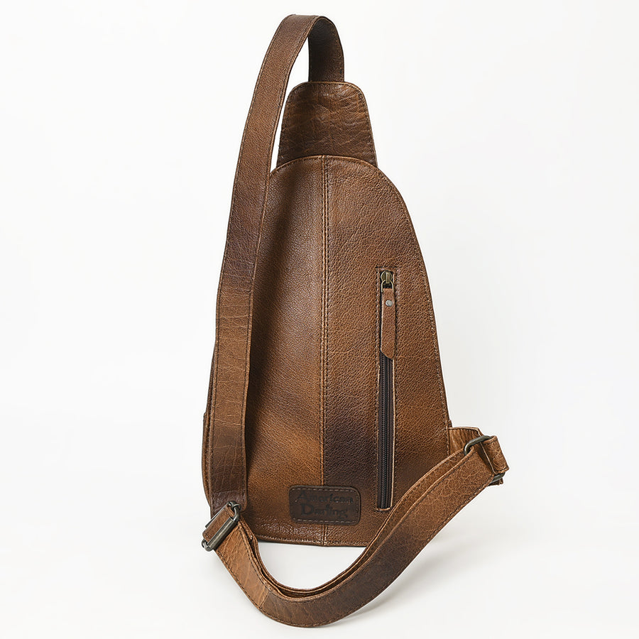American Darling Sling Hand Tooled Hair-On Genuine Leather Western Women Bag |Sling | for