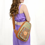 American Darling Sling Hand Tooled Saddle Blanket Genuine Leather women bag western handbag purse