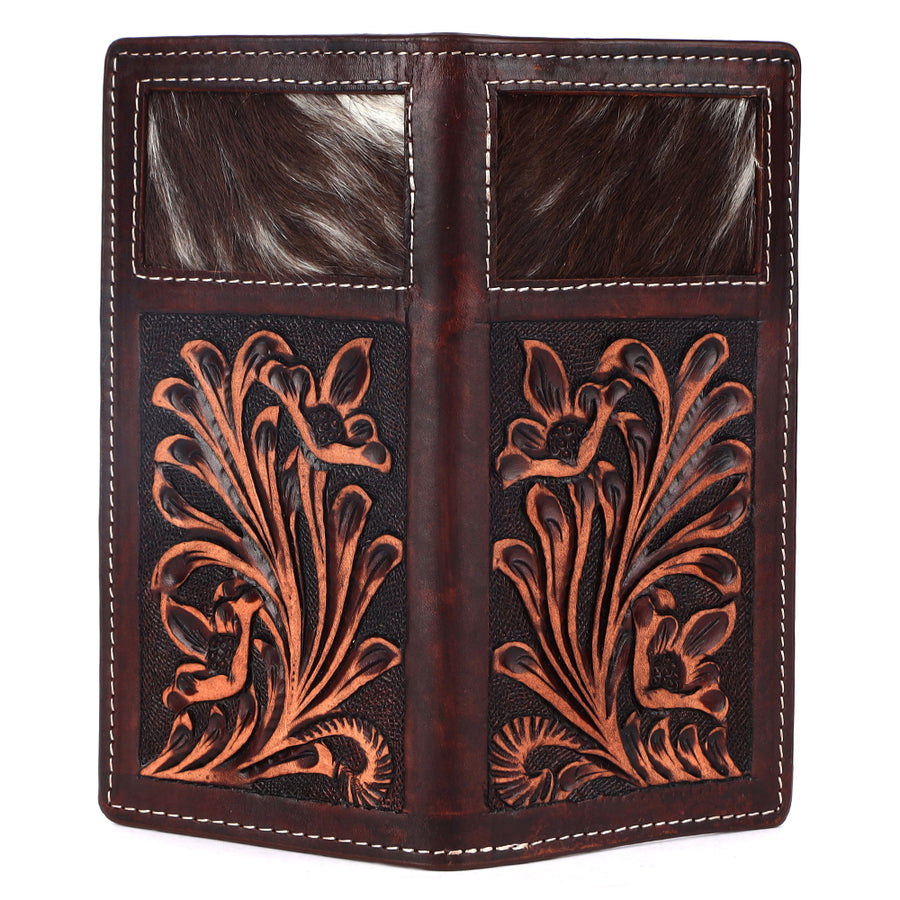 BAR H EQUINE Genuine Leather Rodeo - Bifold & Trifold Wallet For Men Women