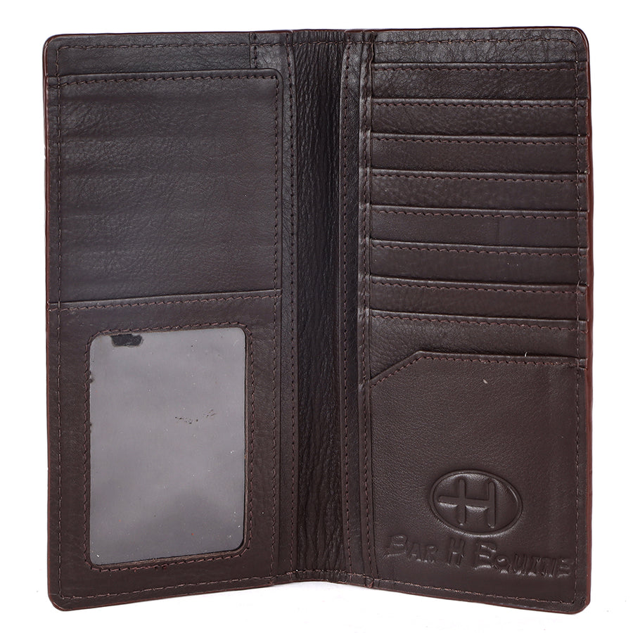 BAR H EQUINE Genuine Leather Rodeo - Bifold & Trifold Wallet For Men Women