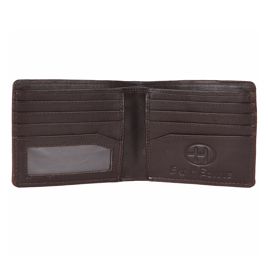 BAR H EQUINE Genuine Leather Rodeo - Bifold & Trifold Wallet For Men Women