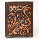 BAR H EQUINE Genuine Leather Rodeo - Bifold & Trifold Wallet For Men Women