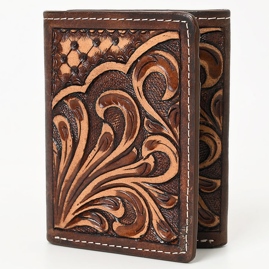 BAR H EQUINE Genuine Leather Rodeo - Bifold & Trifold Wallet For Men Women