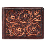 BAR H EQUINE Genuine Leather Rodeo - Bifold & Trifold Wallet For Men Women