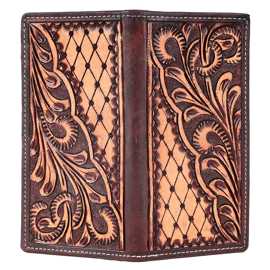 BAR H EQUINE Genuine Leather Rodeo - Bifold & Trifold Wallet For Men Women