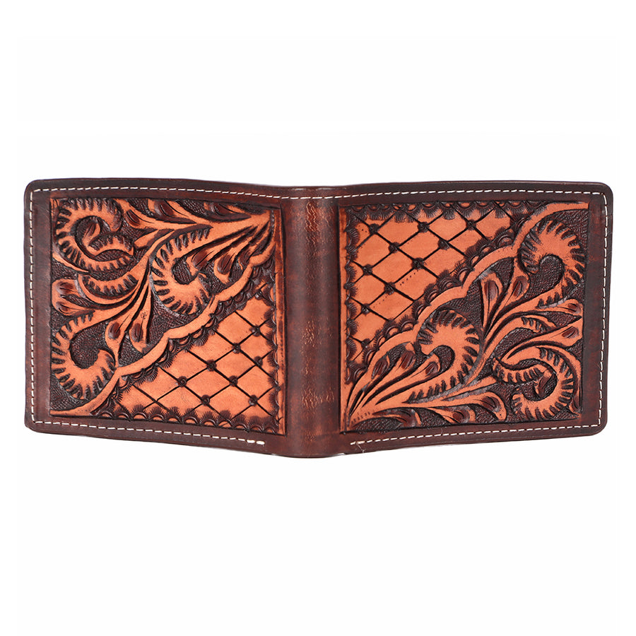 BAR H EQUINE Genuine Leather Rodeo - Bifold & Trifold Wallet For Men Women