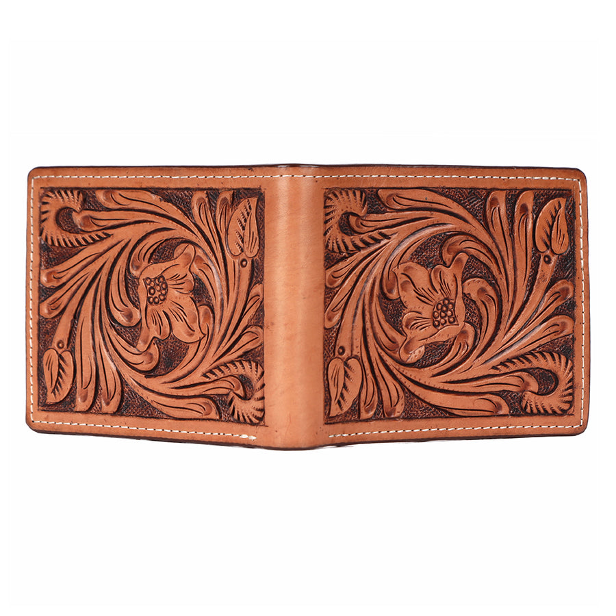 BAR H EQUINE Genuine Leather Rodeo - Bifold & Trifold Wallet For Men Women
