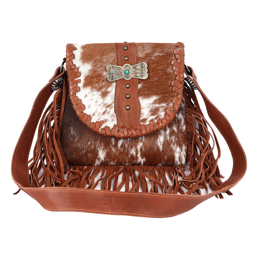 American Darling Messenger Hair On Genuine Leather Western Women Bag Handbag Purse | for Cute