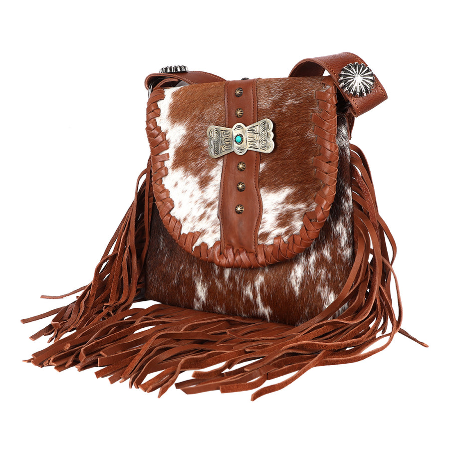 American Darling Messenger Hair On Genuine Leather Western Women Bag Handbag Purse | for Cute - Uhorse