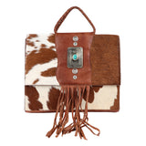 American Darling Briefcase Hair On Genuine Leather Western Women Bag Handbag Purse | for Cute