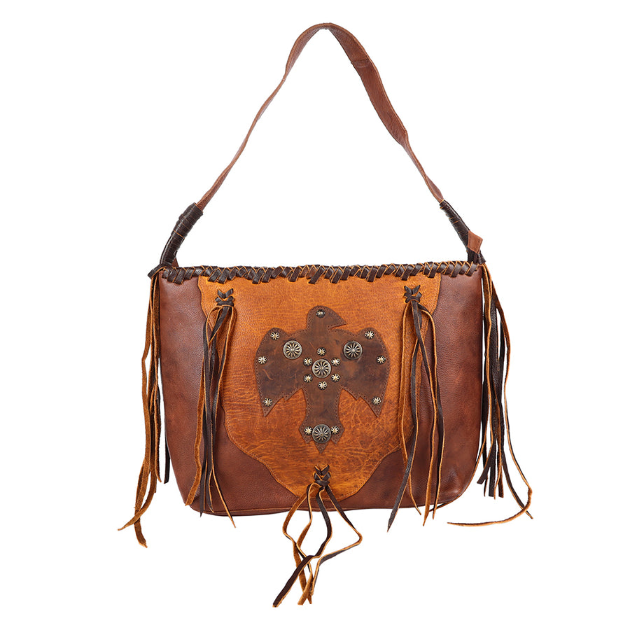 American Darling Hobo Bag Western Genuine Leather Handcrafted Slouchy Shoulder Purse with Fringes and YKK Zipper