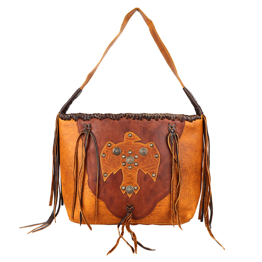 American Darling Hobo Bag Western Genuine Leather Handcrafted Slouchy Shoulder Purse with Fringes and YKK Zipper