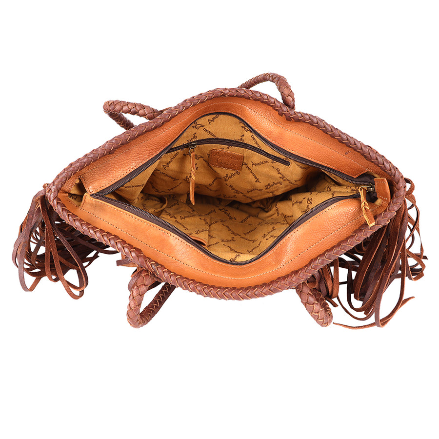 American Darling Hobo Bag Western Genuine Leather Handcrafted Slouchy Shoulder Purse with Fringes and YKK Zipper