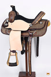 HILASON Western Horse Ranch Roping American Leather Saddle Brown