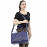 American Darling Duffel Hand Tooled Genuine Leather Women Bag Western Handbag Purse