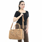 American Darling Duffel Hand Tooled Genuine Leather Women Bag Western Handbag Purse