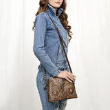 American Darling Cross Body Hand Tooled Genuine Leather Western Women Bag Handbag Purse | Crossbody for Cute