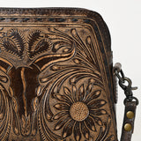 American Darling Hand Tooled Genuine Leather Women Bag Western Handbag Purse