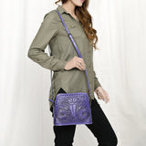 American Darling Cross Body Hand Tooled Genuine Leather Western Women Bag Handbag Purse | Crossbody for Cute