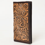 BAR H EQUINE Western Floral Rodeo Bifold Men Women Genuine American Leather Wallet