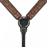 BAR H EQUINE Western Horse Headstall Breast Collar Set American Leather