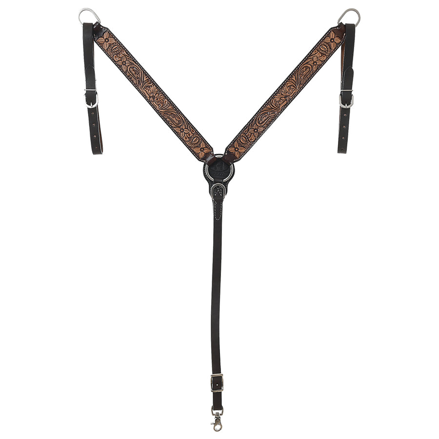 BAR H EQUINE Western Horse Headstall Breast Collar Set American Leather - Uhorse