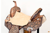 Flex Tree Western Horse Saddle In American Leather Barrel Trail Hilason