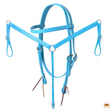 Hilason Western Horse Flex Tree Barrel Trail In Suede Leather Saddle & Biothane Tack Set