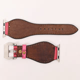 American Darling Floral Hand Tooled I watch Men Women Genuine Leather Strap