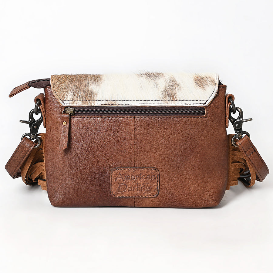 American Darling Envelope Hand Tooled Hair Genuine Leather Western Women Bag | for Cute