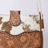 American Darling Adbg1485 Cross Body I Hand Tooled Hair-On Genuine Leather Women Bag Western Handbag Purse