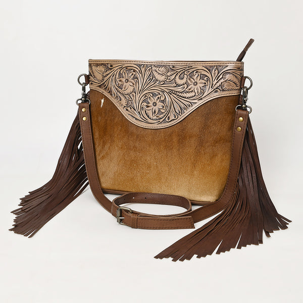 Ohlay Bags OHG191 Cross Body I Hand Tooled Hair-On Genuine Leather by Hilason – Cowboy and equestrian accessories