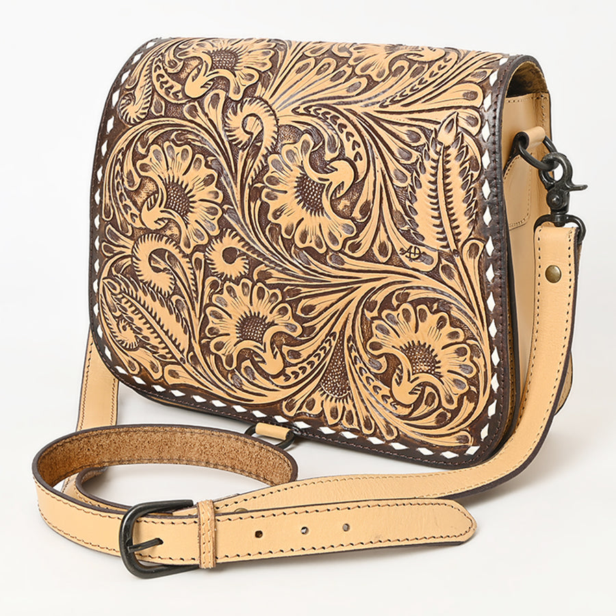 American Darling Cross Body Hand Tooled Genuine Leather Western Women Bag | Handbag Purse Crossbody for Cute - Uhorse