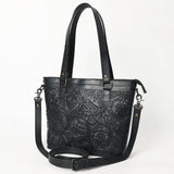 American Darling Tote Hand Tooled Genuine Leather Western Women Bag Handbag Purse | Travel Bags College Casual - Black