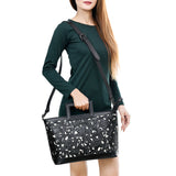 American Darling Tote Hand tooled Genuine Suede Leather Women Bag Western Handbag Purse | Travel Bags