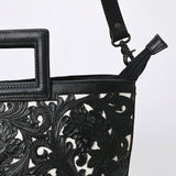 American Darling Tote Hand tooled Genuine Suede Leather Women Bag Western Handbag Purse | Travel Bags