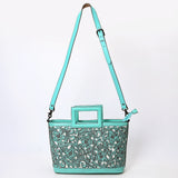 American Darling Tote Hand tooled Genuine Suede Leather Women Bag Western Handbag Purse | Travel Bags