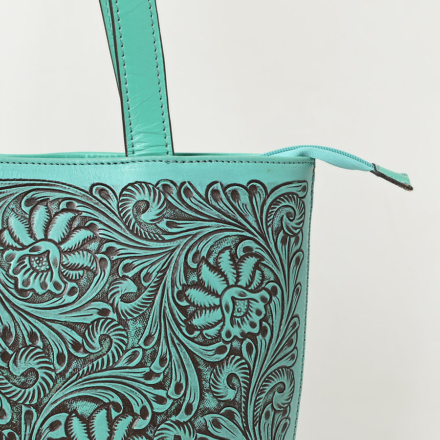 American Darling Tote Hand tooled Genuine Suede Leather Women Bag Western Handbag Purse | Travel Bags