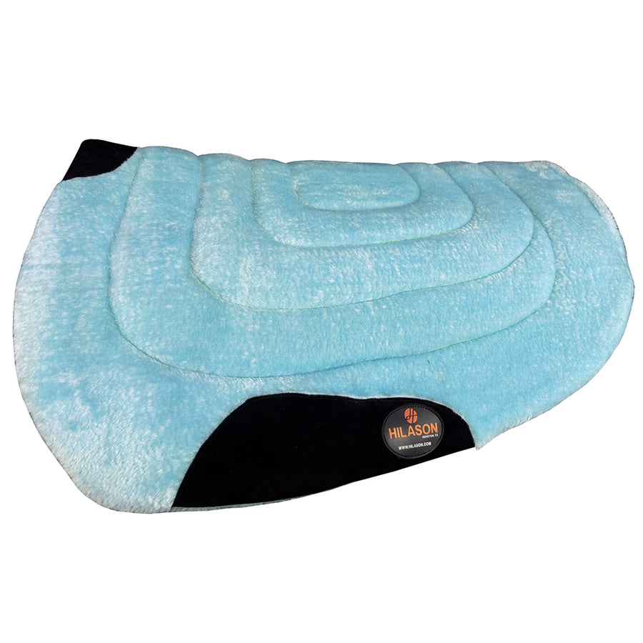HILASON Western Endurance All Purpose Horse Fleece Saddle Pad Turquoise - Uhorse