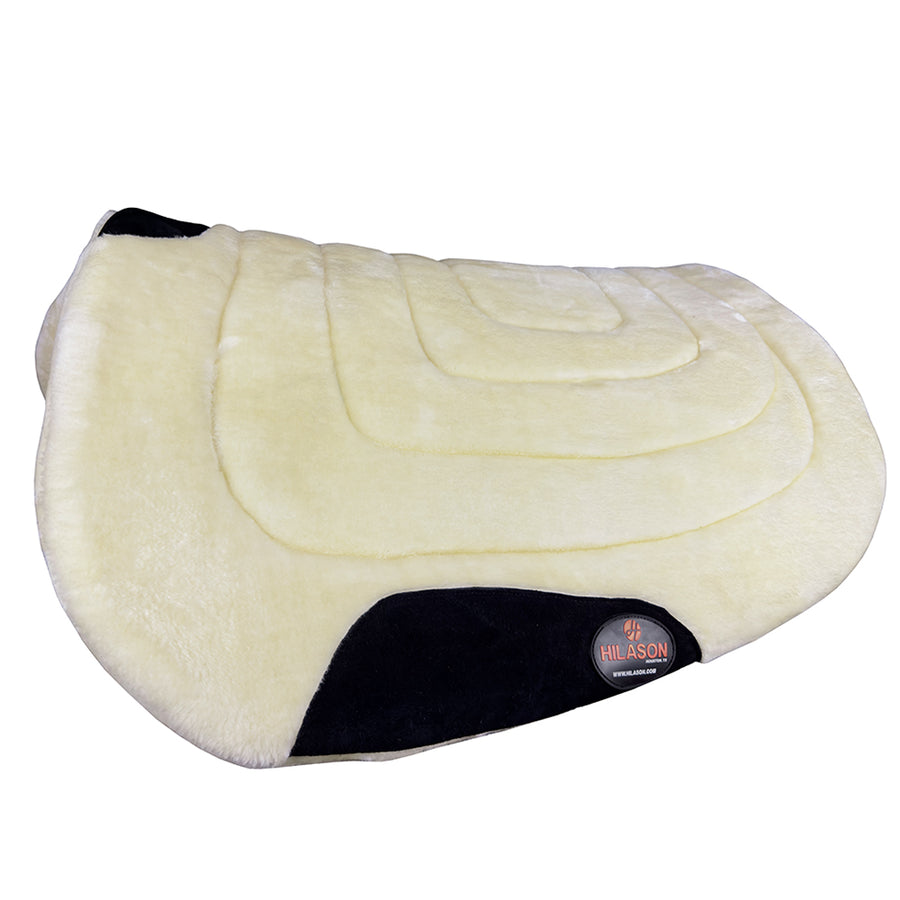 HILASON Western Endurance All Purpose Horse Fleece Saddle Pad White - Uhorse