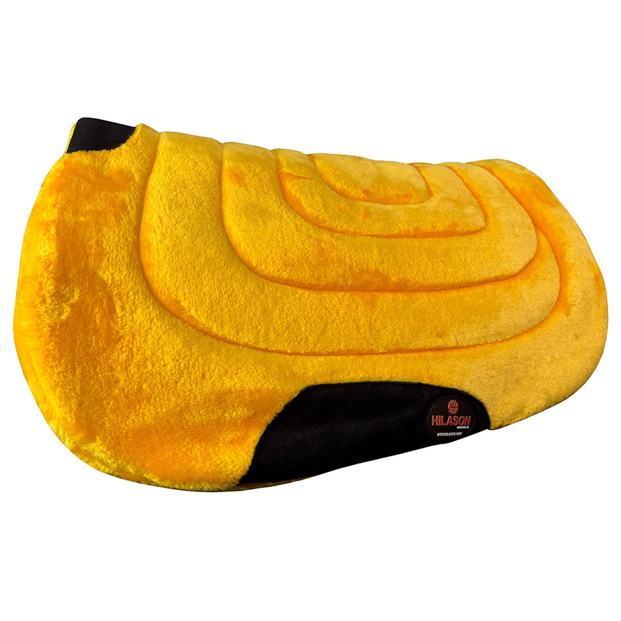 HILASON Western Endurance All Purpose Horse Fleece Saddle Pad Yellow - Uhorse