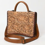 American Darling Adbg1487 Cross Body I Hand Tooled Genuine Leather Women Bag Western Handbag Purse