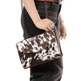 American Darling Adbg1489 Envelope Hair-On Genuine Leather Women Bag Western Handbag Purse