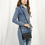 American Darling Small Crossbody Hand Tooled Genuine Leather Women Bag Western Handbag Purse