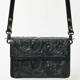 American Darling Small Crossbody Hand Tooled Genuine Leather Women Bag Western Handbag Purse